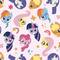 RoomMates My Little Pony Toss Peel & Stick Wallpaper